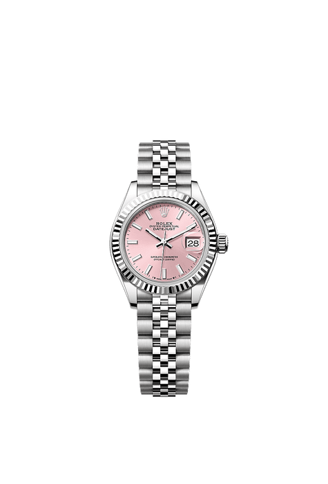 Rolex Stainless Steel Datejust - 28mm - Pink - Jubilee