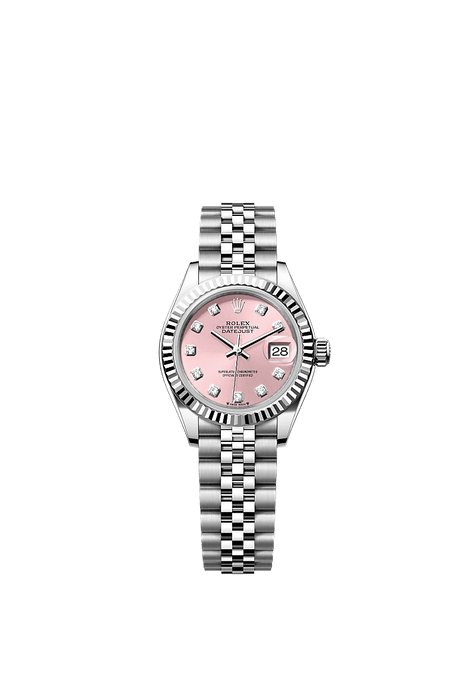 Rolex Stainless Steel Datejust - 28mm - Pink Diamond Dial - Jubilee