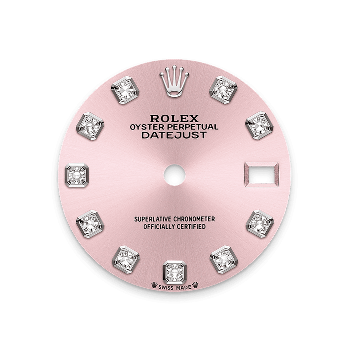 Rolex Stainless Steel Datejust - 28mm - Pink Diamond Dial - Jubilee