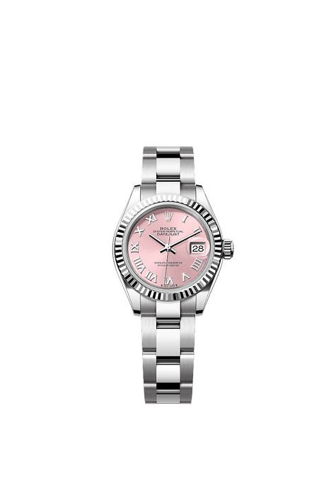 Rolex Stainless Steel Datejust - 28mm - Pink - Oyster