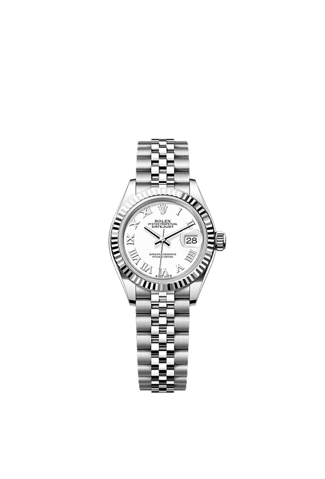 Rolex Stainless Steel Datejust - 28mm - White - Jubilee