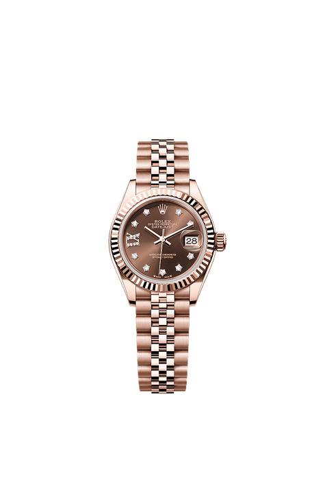 Rolex Rose Gold Datejust - 28mm - Chocolate Diamond Dial - Jubilee