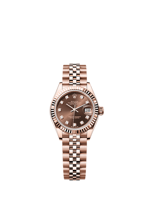 Rolex Rose Gold Datejust - 28mm - Chocolate Diamond Dial - Jubilee