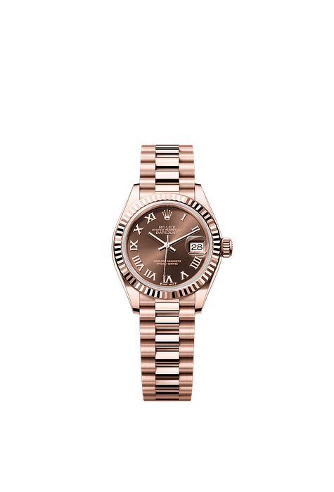 Rolex Rose Gold Datejust - 28mm - Chocolate - President