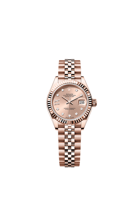 Rolex Rose Gold Datejust - 28mm - Rosé-colour Diamond Dial - Jubilee