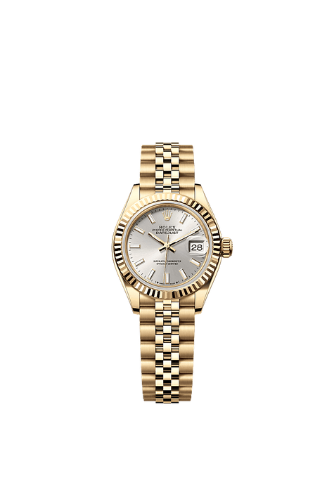 Rolex Yellow Gold Datejust - 28mm - Silver - Jubilee