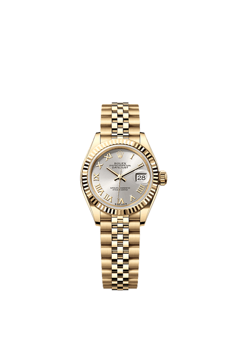 Rolex Yellow Gold Datejust - 28mm - Silver - Jubilee