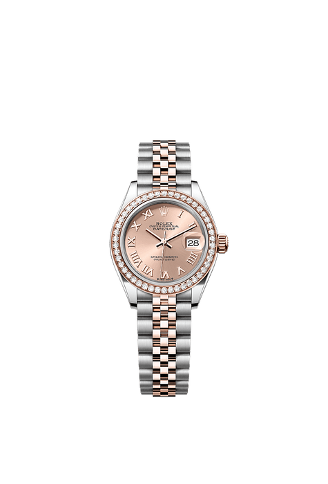 Rolex Two-Tone (RG/SS) Datejust - 28mm - Rosé-colour - Jubilee