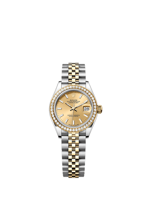 Rolex Two-Tone (YG/SS) Datejust - 28mm - Champagne-colour - Jubilee