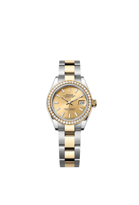 Rolex Two-Tone (YG/SS) Datejust - 28mm - Champagne-colour - Oyster