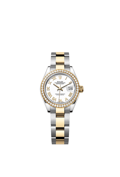 Rolex Two-Tone (YG/SS) Datejust - 28mm - White - Oyster