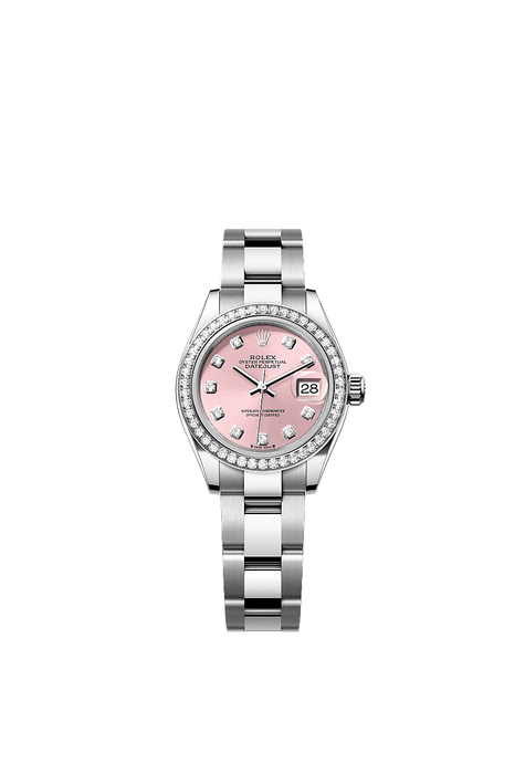 Rolex Stainless Steel Datejust - 28mm - Pink Diamond Dial - Oyster