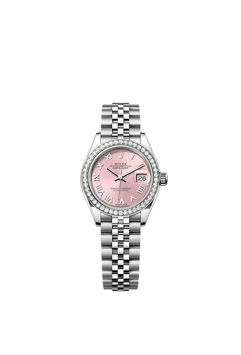 Rolex Stainless Steel Datejust - 28mm - Pink - Jubilee