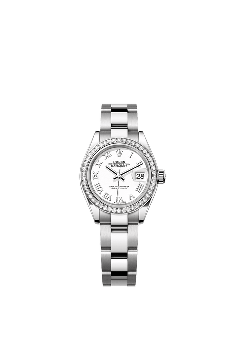 Rolex Stainless Steel Datejust - 28mm - White - Oyster