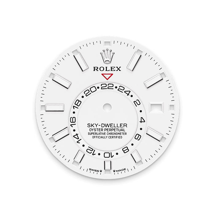 Rolex Stainless Steel Sky-Dweller - 42mm - Intense white - Oyster