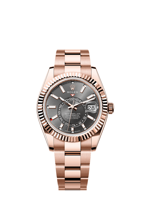 Rolex Rose Gold Sky-Dweller - 42mm - Slate - Oyster