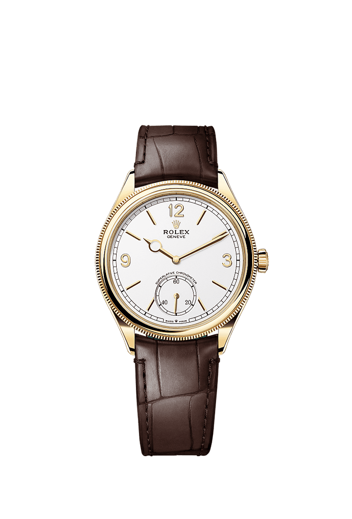 Rolex Yellow Gold 1908 - 39mm - Intense white– Ta Jewelers