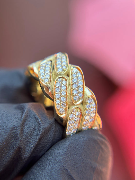 Miami Cuban Diamond Ring