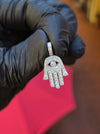 Mini Hamsa Diamond Pendant original detail photo 2
