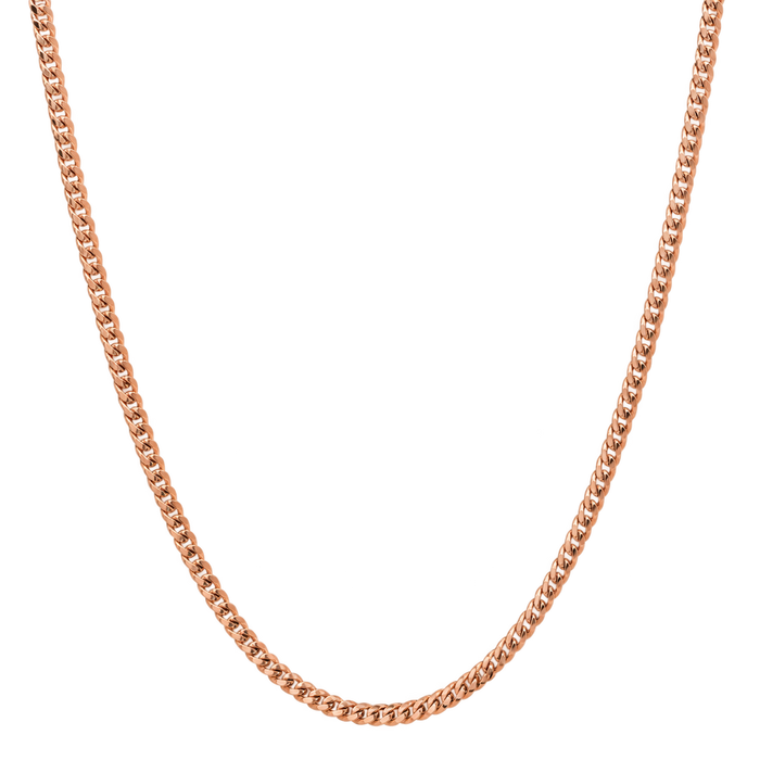 2MM Solid Miami Cuban Link Chain studio product photo