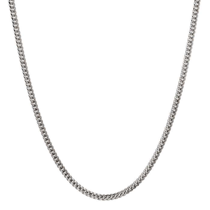 2MM Solid Miami Cuban Link Chain studio product photo