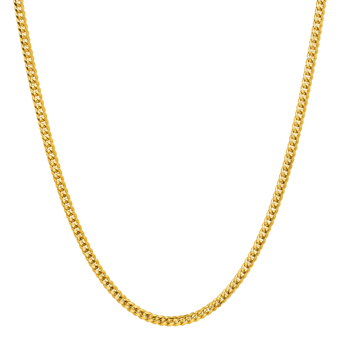 2.5MM Solid Miami Cuban Link Chain studio product photo