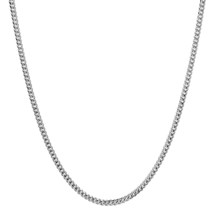 2.5MM Solid Miami Cuban Link Chain studio product photo