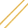 24K Yellow Gold 4.3MM Diamond Cut Miami Cuban Link Chain studio product photo