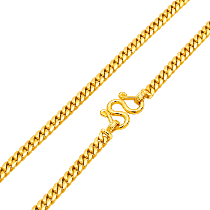 24K Yellow Gold 4.5MM Miami Cuban Link Chain studio product photo