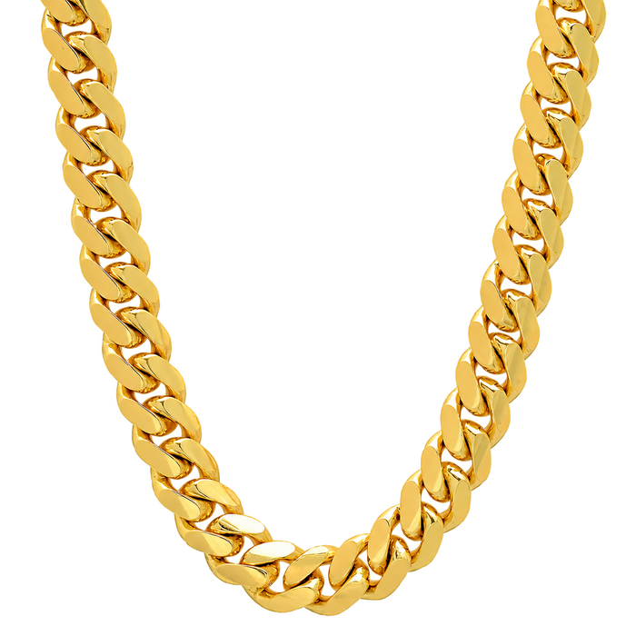 11.5MM Solid Miami Cuban Link Chain studio product photo