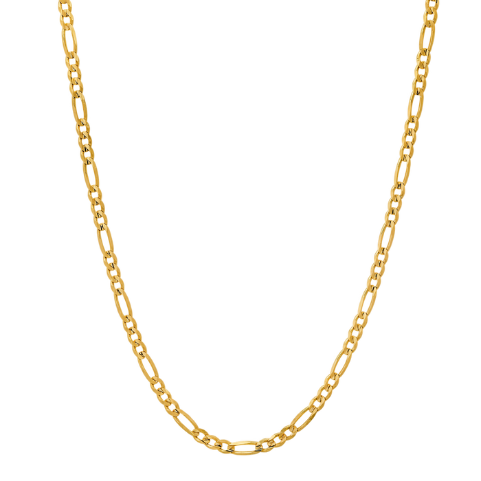 2.2MM Solid Plain Figaro Chain studio product photo