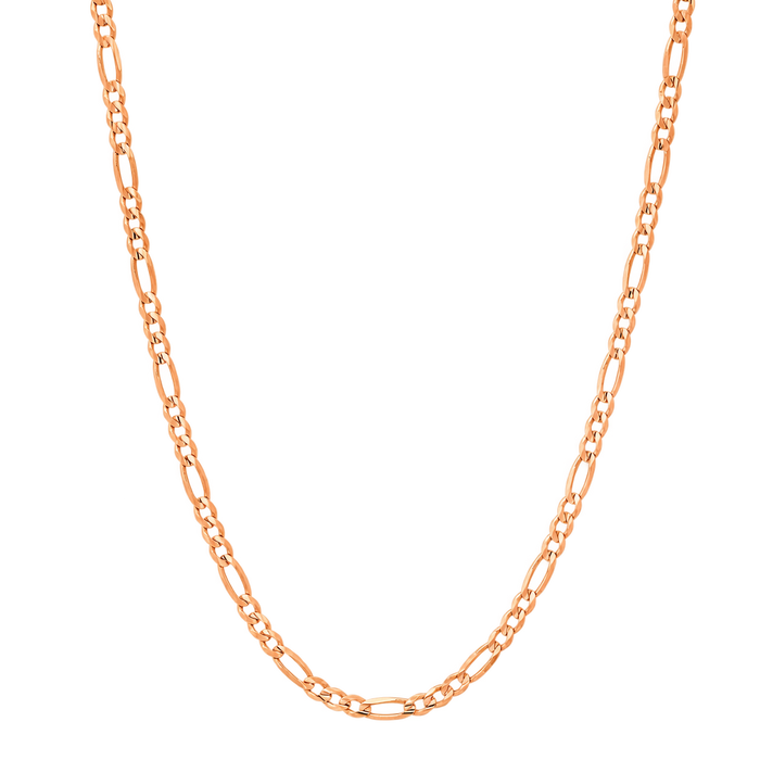 2.2MM Solid Plain Figaro Chain studio product photo