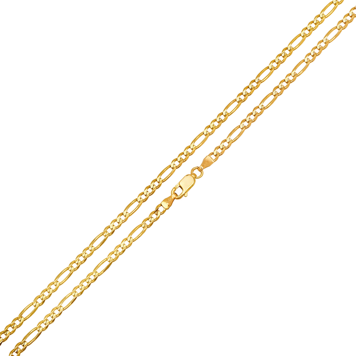 2.2MM Solid Plain Figaro Chain studio product photo