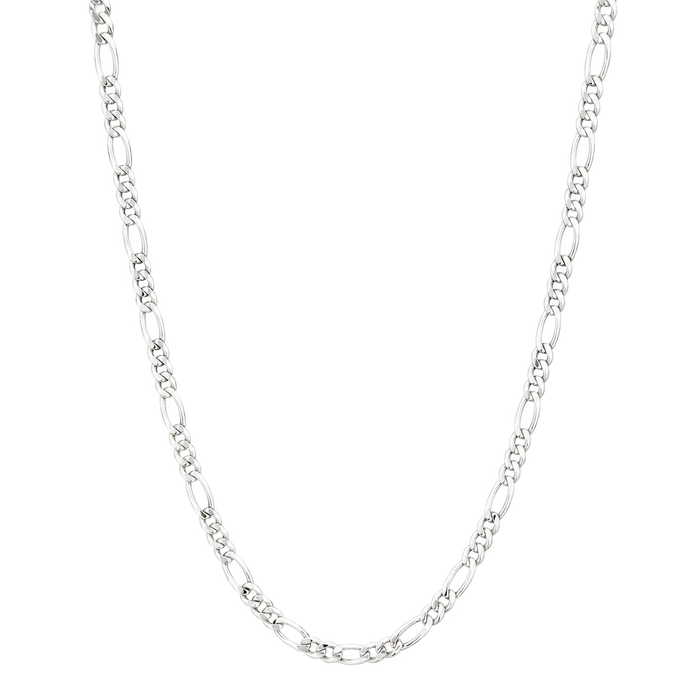 3.2MM Solid Plain Figaro Chain studio product photo