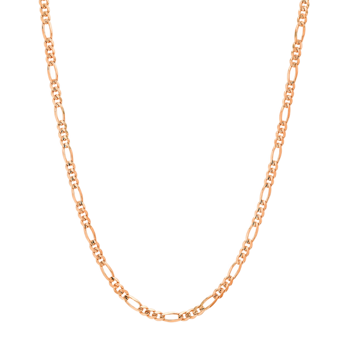 3.2MM Solid Plain Figaro Chain studio product photo