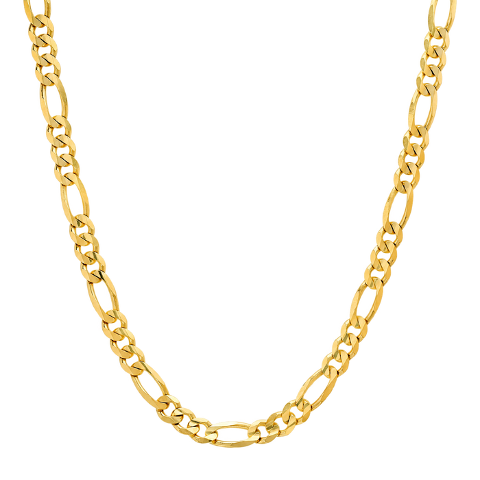 6MM Solid Plain Figaro Chain studio product photo