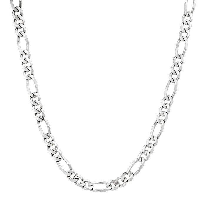 6MM Solid Plain Figaro Chain studio product photo
