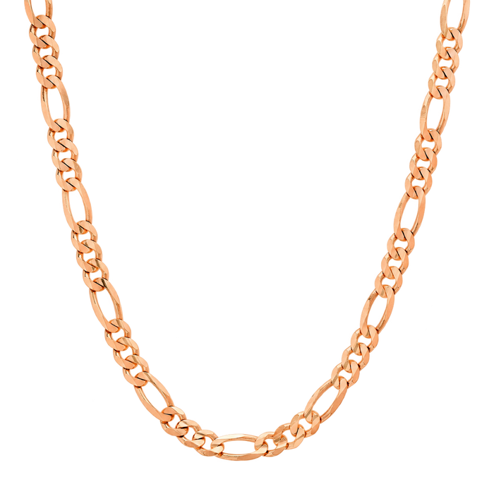 6MM Solid Plain Figaro Chain studio product photo