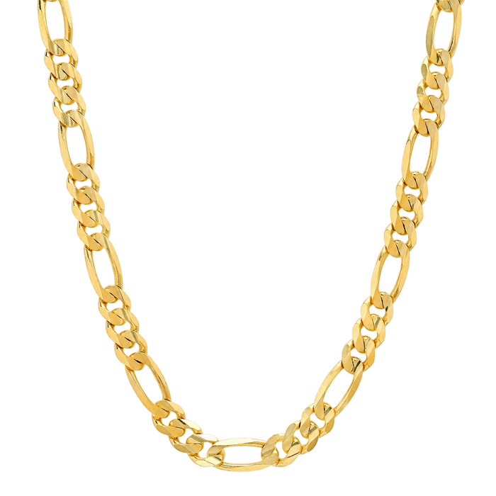 7.5MM Solid Plain Figaro Chain studio product photo