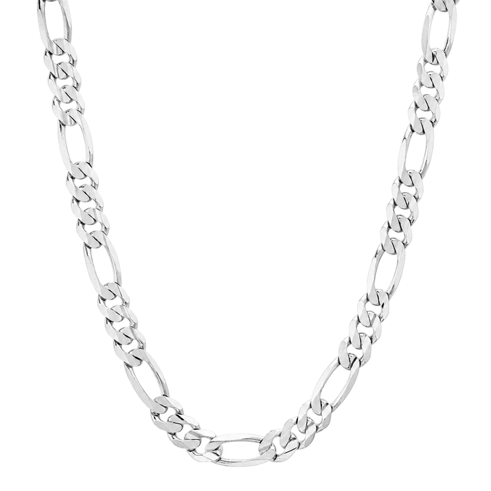 7.5MM Solid Plain Figaro Chain studio product photo
