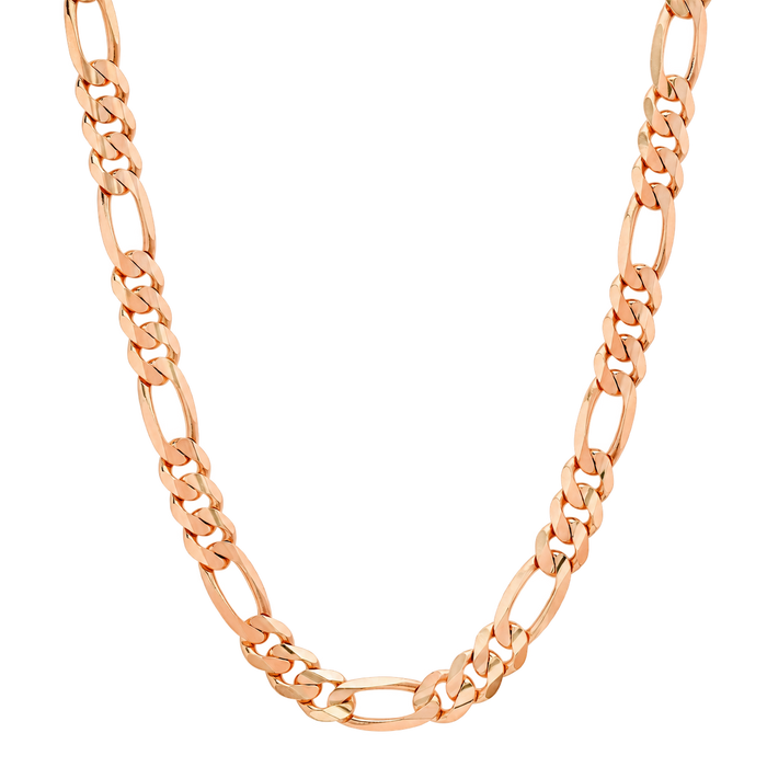 7.5MM Solid Plain Figaro Chain studio product photo