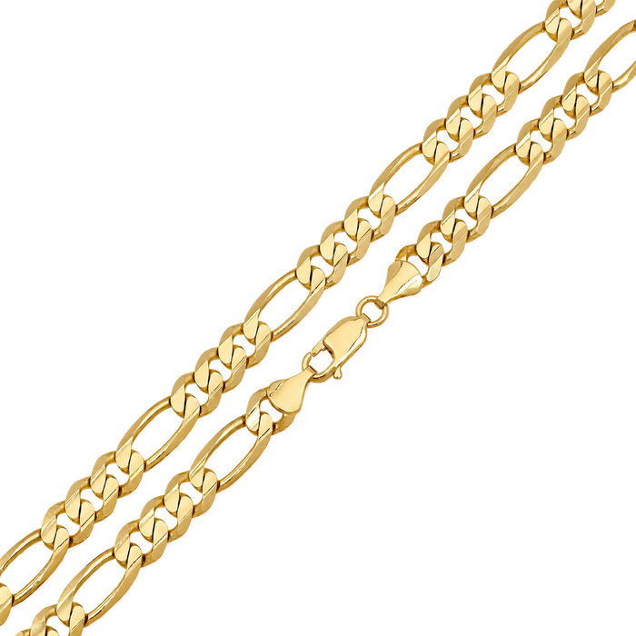 7.5MM Solid Plain Figaro Chain studio product photo