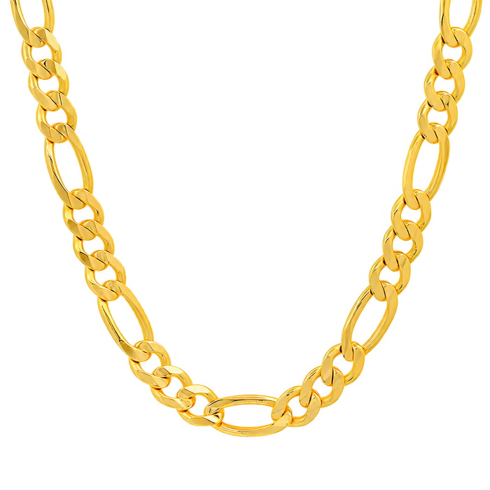 8MM Solid Plain Figaro Chain studio product photo