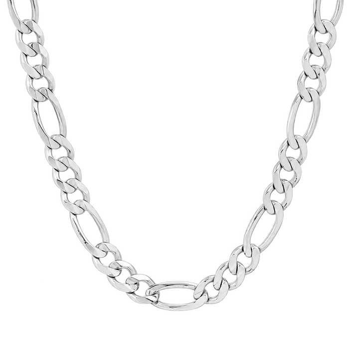 8MM Solid Plain Figaro Chain studio product photo