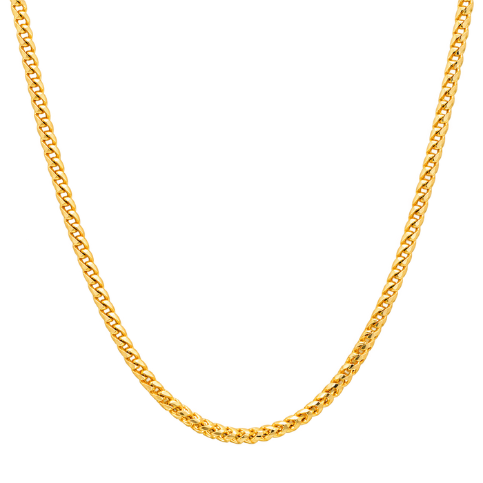 2.5MM Solid Plain Franco Chain studio product photo