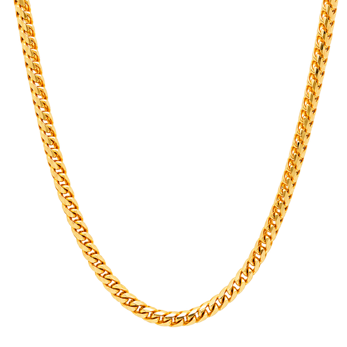4MM Solid Plain Franco Chain studio product photo