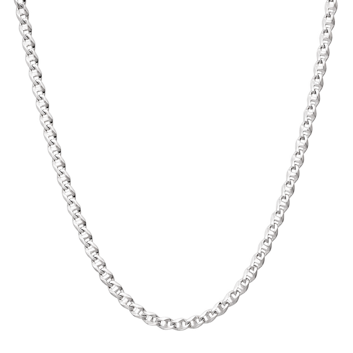 3MM Solid Diamond-Cut Mariner Chain studio product photo