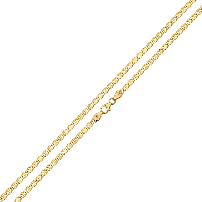 3MM Solid Diamond-Cut Mariner Chain studio product photo