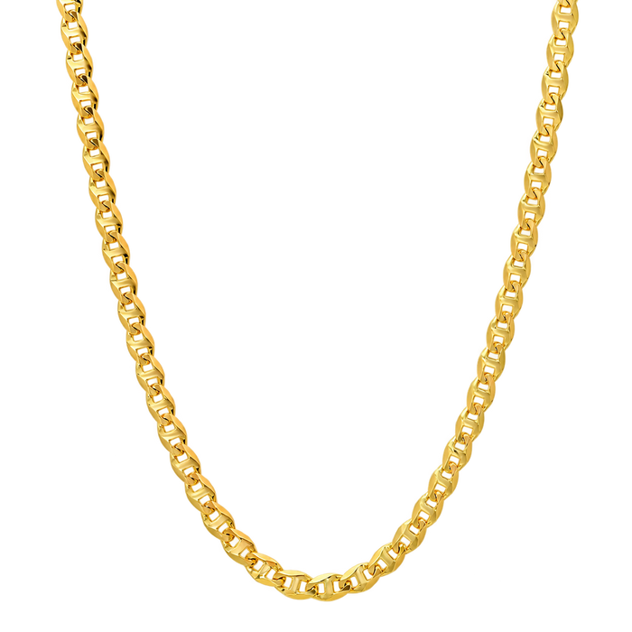 4MM Solid Diamond-Cut Mariner Chain studio product photo