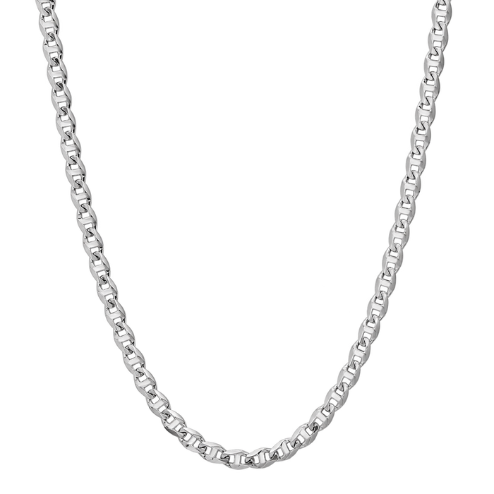 4MM Solid Diamond-Cut Mariner Chain studio product photo
